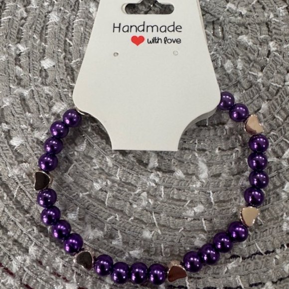 Set of 7 Multicolored Plastic Beaded Bracelets - Picture 9 of 9